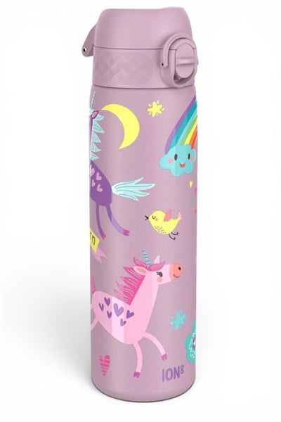 ION8 - Paslanmaz Çelik İnce Suluk - Unicorn - 600 ml - Sızdırmaz Çok Renkli