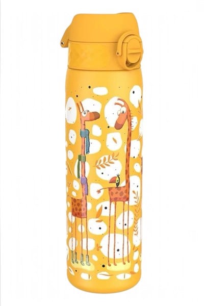 ION8 - Paslanmaz Çelik İnce Suluk - Zürafalar - 600 ml - Sızdırmaz Çok Renkli