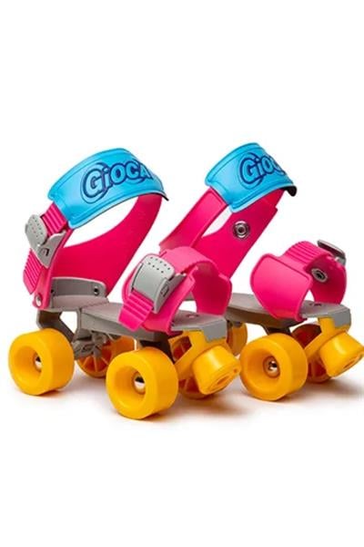 Italtrike / Kolay Giyilen Paten - Pembe 24-34 Numara Çok Renkli
