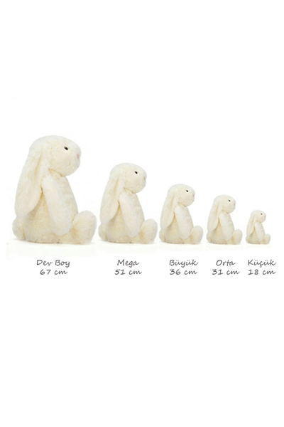 Jellycat Bashful  Tavşan Küçük Boy Krem
