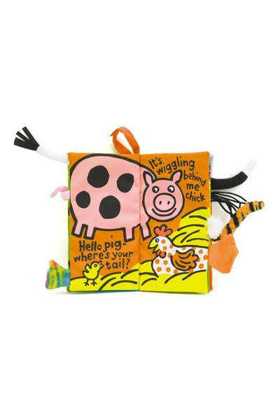 Jellycat Bez Kitap - Farm Tails Çok Renkli