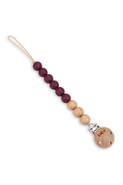 Kidful Boncuk Emzik Askısı Maroon