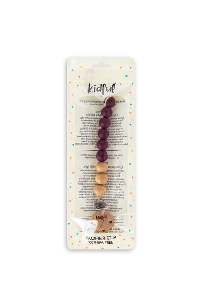 Kidful Boncuk Emzik Askısı Maroon