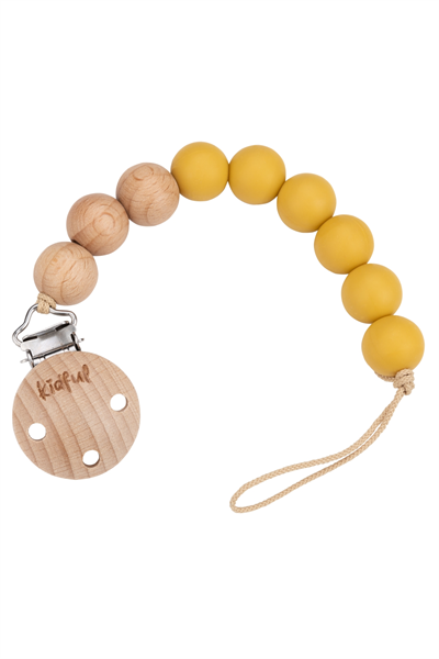 Kidful Boncuk Emzik Askısı MUSTARD