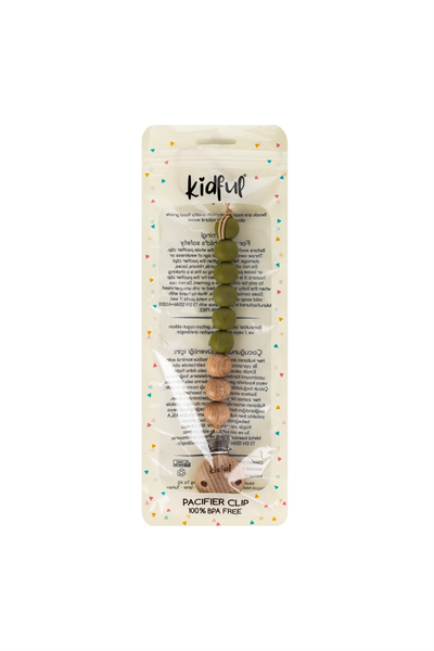 Kidful Boncuk Emzik Askısı Olive