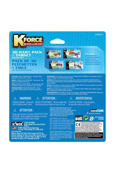KNEX Hedefli 30 Mermi Set Çok Renkli