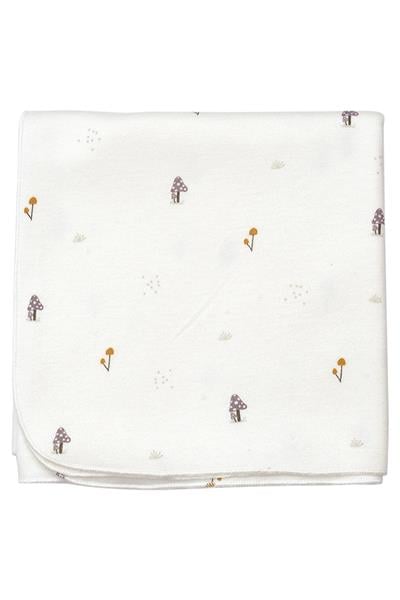 KOALAV - MANTAR DESENLİ BEBEK BATTANİYE Beyaz