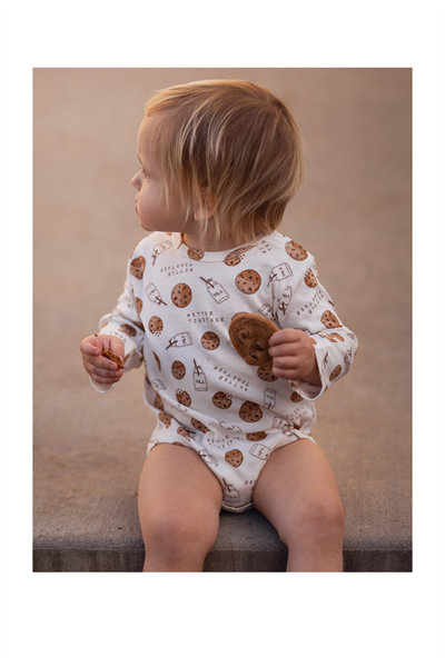 Antebies / Kurabiye Canavarı Uzun Kollu Body Pantolon Set Kahve