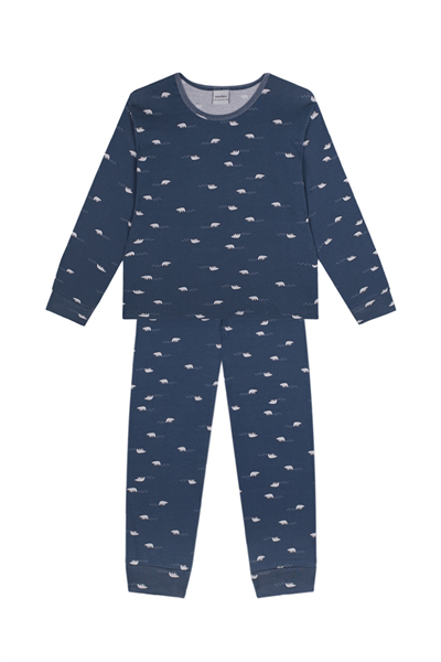 Antebies / Kutup Ayısı Uzun Kollu Pijama Takımı Lacivert