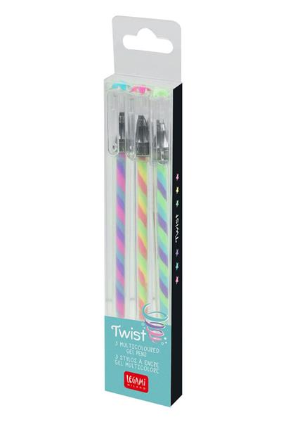 Legami / KALEM-LG TWIST 3LU GEL KALEM 12 PCS Çok Renkli