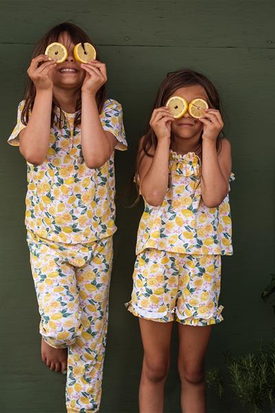 Limonata  Kısa Kollu Pijama Takımı Sarı