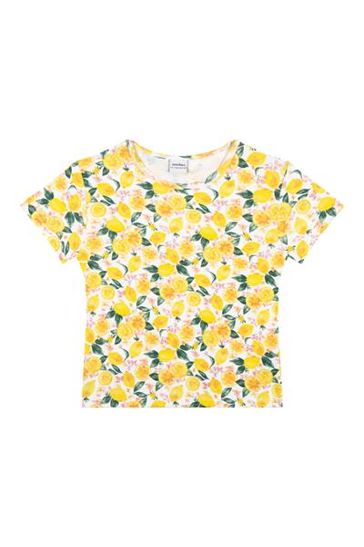 Limonata  Kısa Kollu Pijama Takımı Sarı