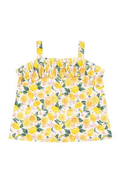 Limonata Şortlu Set Sarı