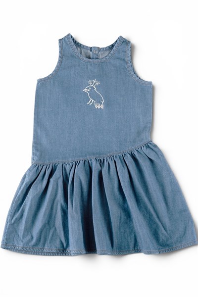 Little Yucca / Light İnce Denim Elbise Denim
