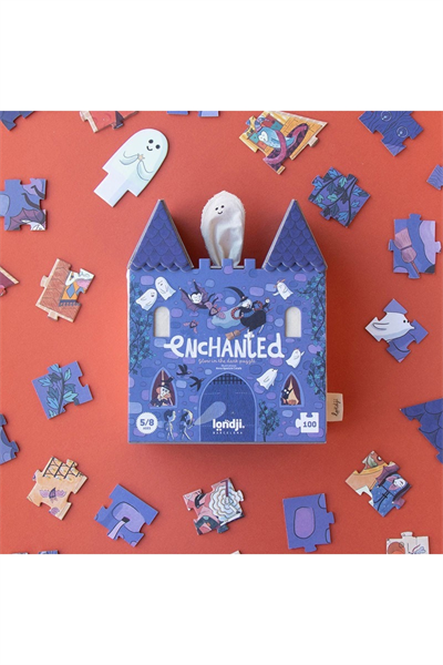 Londji Enchanted Karanlıkta Parlayan Çift Taraflı Puzzle Çok Renkli