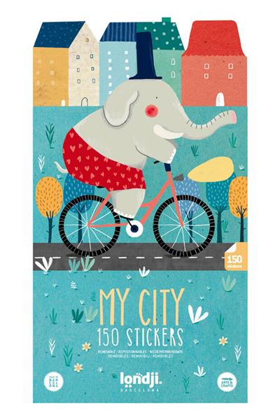 LONDJI  Lonji Activities - Stickers City Çok Renkli