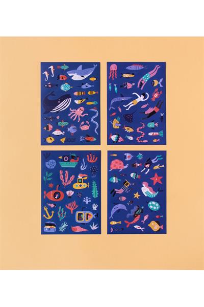 LONDJI Lonji Activities - Stickers Sea Çok Renkli