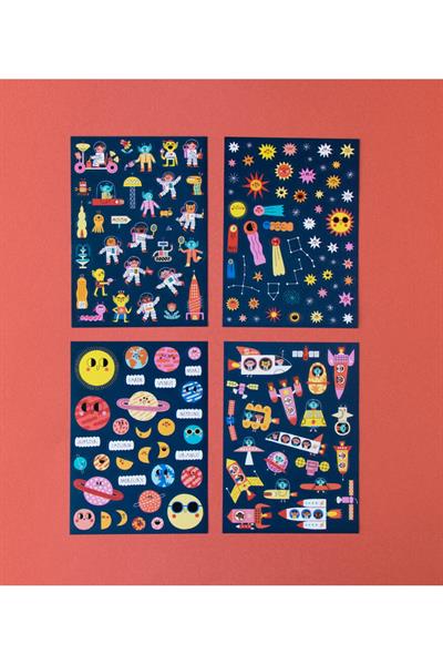 LONDJI  Lonji Activities - Stickers Space Çok Renkli