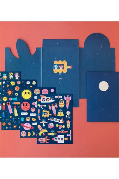 LONDJI  Lonji Activities - Stickers Space Çok Renkli