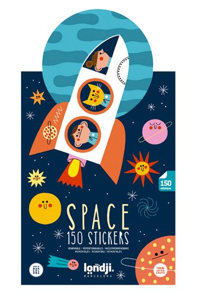 LONDJI  Lonji Activities - Stickers Space Çok Renkli