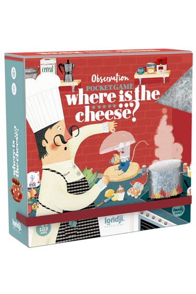LONDJI  Lonji Pocket Game - Where is the Cheese? Çok Renkli