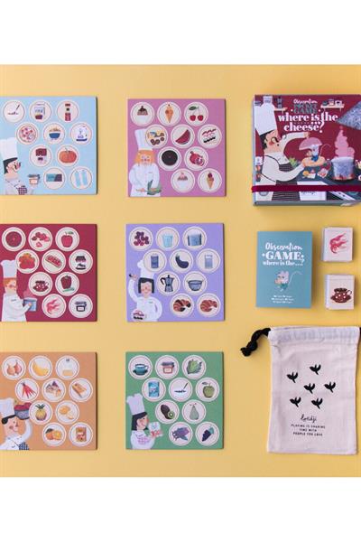 LONDJI  Lonji Pocket Game - Where is the Cheese? Çok Renkli