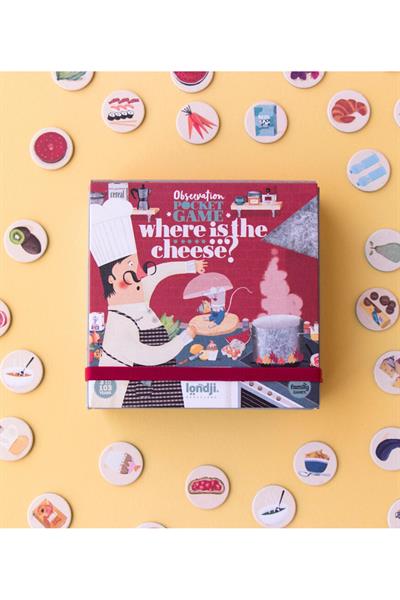 LONDJI  Lonji Pocket Game - Where is the Cheese? Çok Renkli