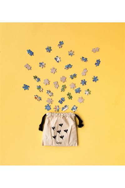 LONDJI  Lonji Pocket Puzzle - Discover the World Çok Renkli