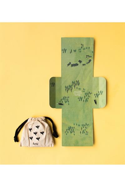 LONDJI  Lonji Pocket Puzzle - Discover the World Çok Renkli