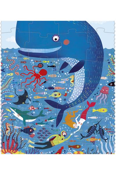 LONDJI Lonji Pocket Puzzle - My Little Ocean Çok Renkli