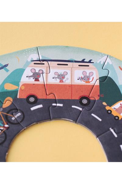LONDJI Lonji Puzzle - Beep! Beep! Çok Renkli