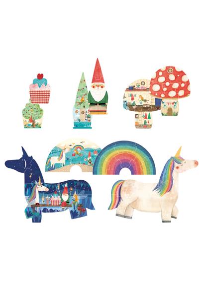 LONDJI  Lonji Puzzle -Happy Birthday Unicorn! Çok Renkli