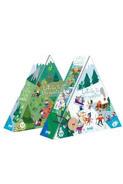 LONDJI  Lonji Puzzle - Lets go to the mountain Çok Renkli