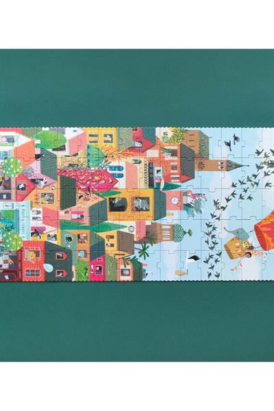 LONDJI  Lonji Puzzle -Look Up Çok Renkli