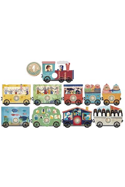 LONDJI  Lonji Puzzle - My little train Çok Renkli