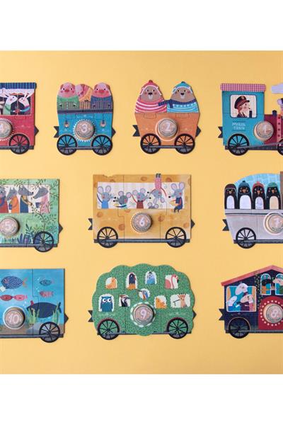 LONDJI  Lonji Puzzle - My little train Çok Renkli