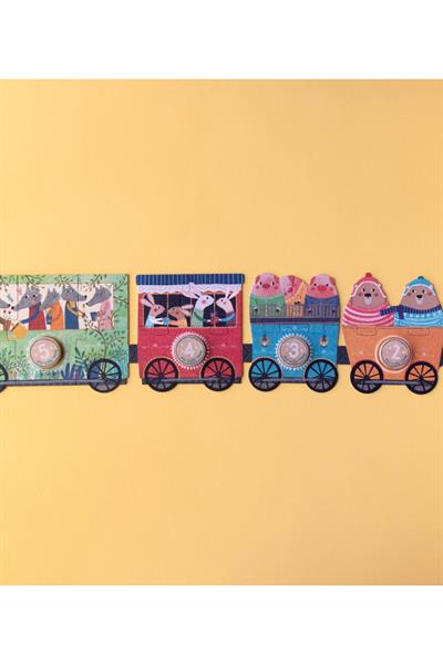 LONDJI  Lonji Puzzle - My little train Çok Renkli