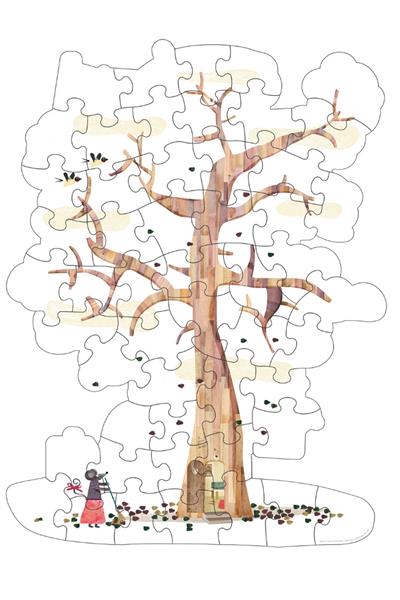 LONDJI  Lonji Puzzle - My Tree Çok Renkli