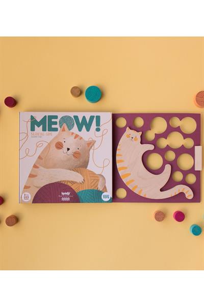 LONDJI Lonji Wooden toy - Meow Çok Renkli