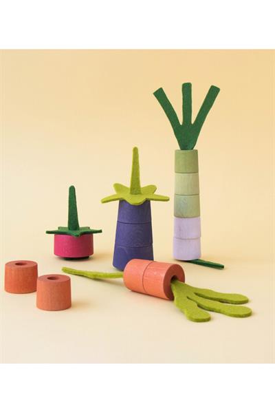 LONDJI Lonji Wooden Toys - Veggies Çok Renkli
