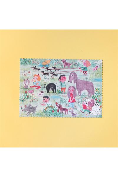 LONDJI POCKET PUZZLE - CATS&DOGS Çok Renkli