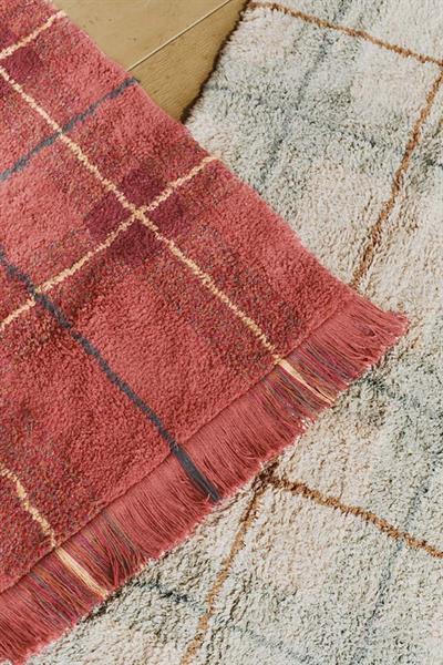 Lorena Canals Çocuk Odası Halısı, Tartan Vintage Red Çok Renkli