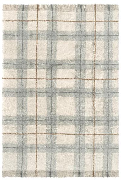 Lorena Canals Çocuk Odası Halısı, Tartan Blue Sage Çok Renkli