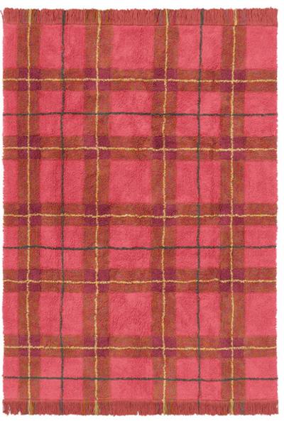 Lorena Canals Çocuk Odası Halısı, Tartan Vintage Red Çok Renkli