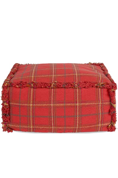 Lorena Canals / Çocuk Odası Pufu, Tartan Mapple Red Kırmızı