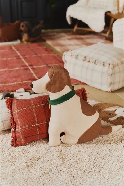 Lorena Canals / Çocuk Odası Yastığı, Tartan Mapple Red Kırmızı