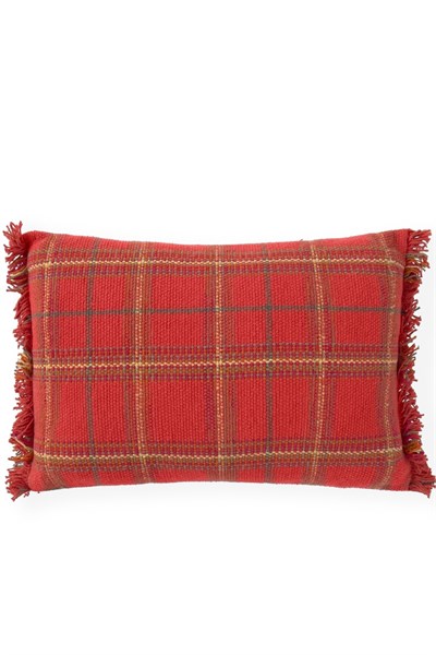 Lorena Canals / Çocuk Odası Yastığı, Tartan Mapple Red Kırmızı