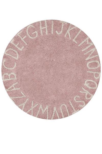 Lorena Canals /Halı, Round ABC Vintage Nude Pembe