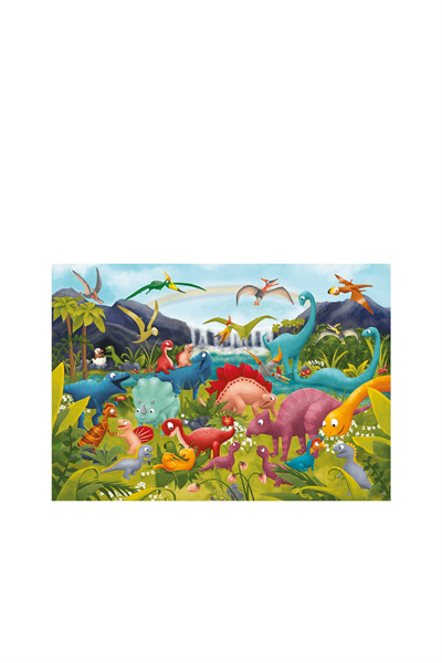 Ludattica /I Dinosauri - Dinosaurs - Giant Puzzle Çok Renkli