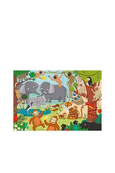 Ludattica /La Giungla - The Jungle - Giant Puzzle Çok Renkli